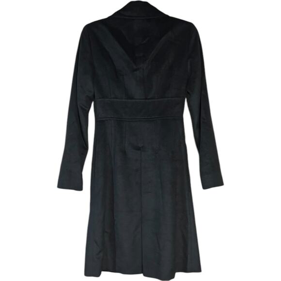 Pippa Coat with Jeweled Button Front, Black, Size 0, Made in Romania - Picture 2 of 11